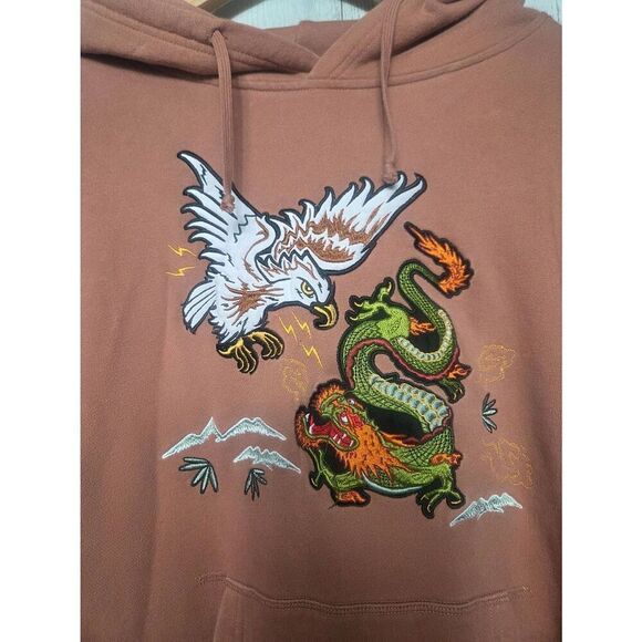 Civil Regime Limited Edition Eagle Dragon Military Themed Hoodie Sz. L - Picture 4 of 7